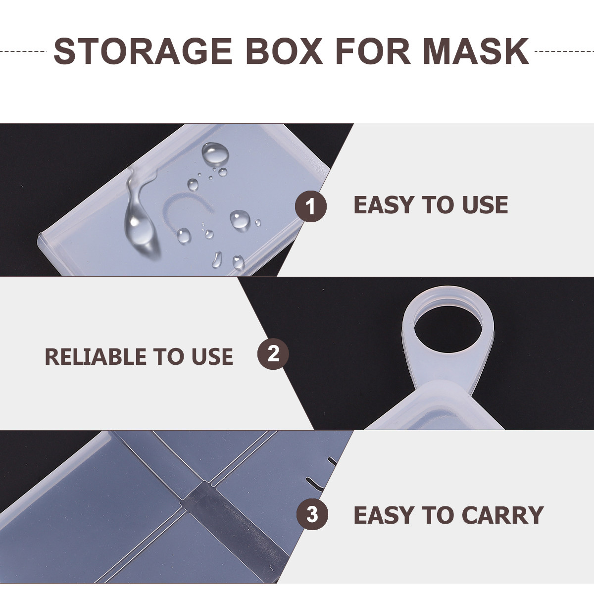 2 sztuki – pudełko do przechow – Face Mask Storage Box recenzja i cena