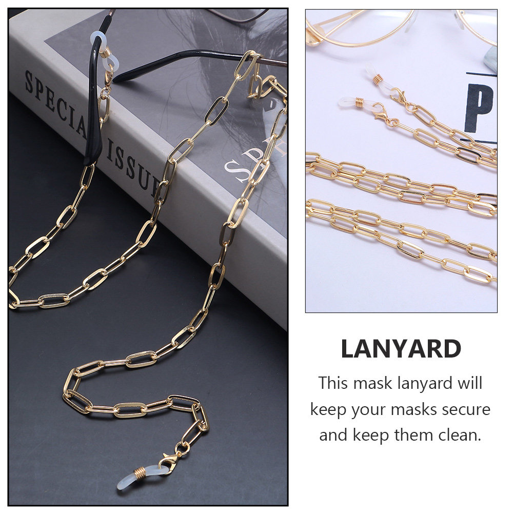 Złoty metalowy łańcuszek do ok – Mask Chain Holder recenzja i cena